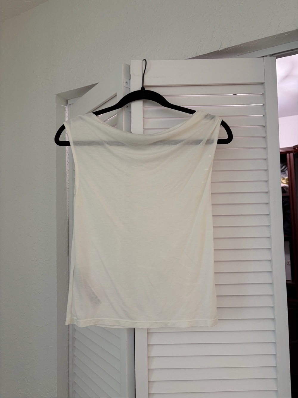 Mango Ivory Sleeveless Tank Top